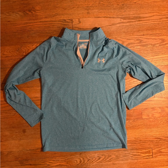 Under Armour HeatGear Quarter Zip Pullover | Blue | Women’s Small - Picture 1 of 7